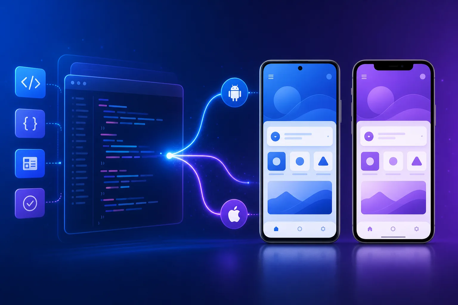 تطوير جوال متعدد المنصات لـ Android وiOS بسمة Digilyo