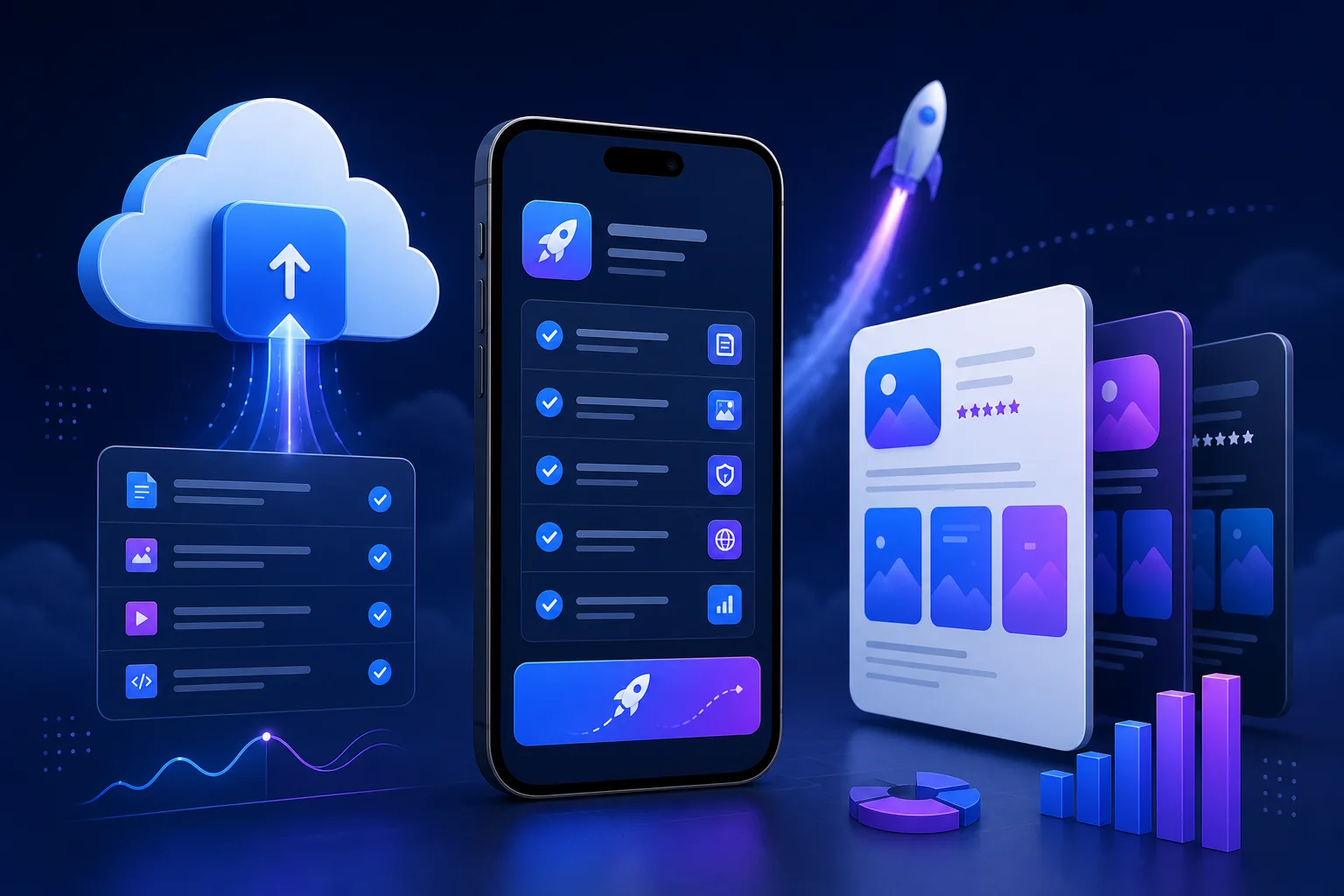 لوحة نشر تطبيق جوال بألوان Digilyo